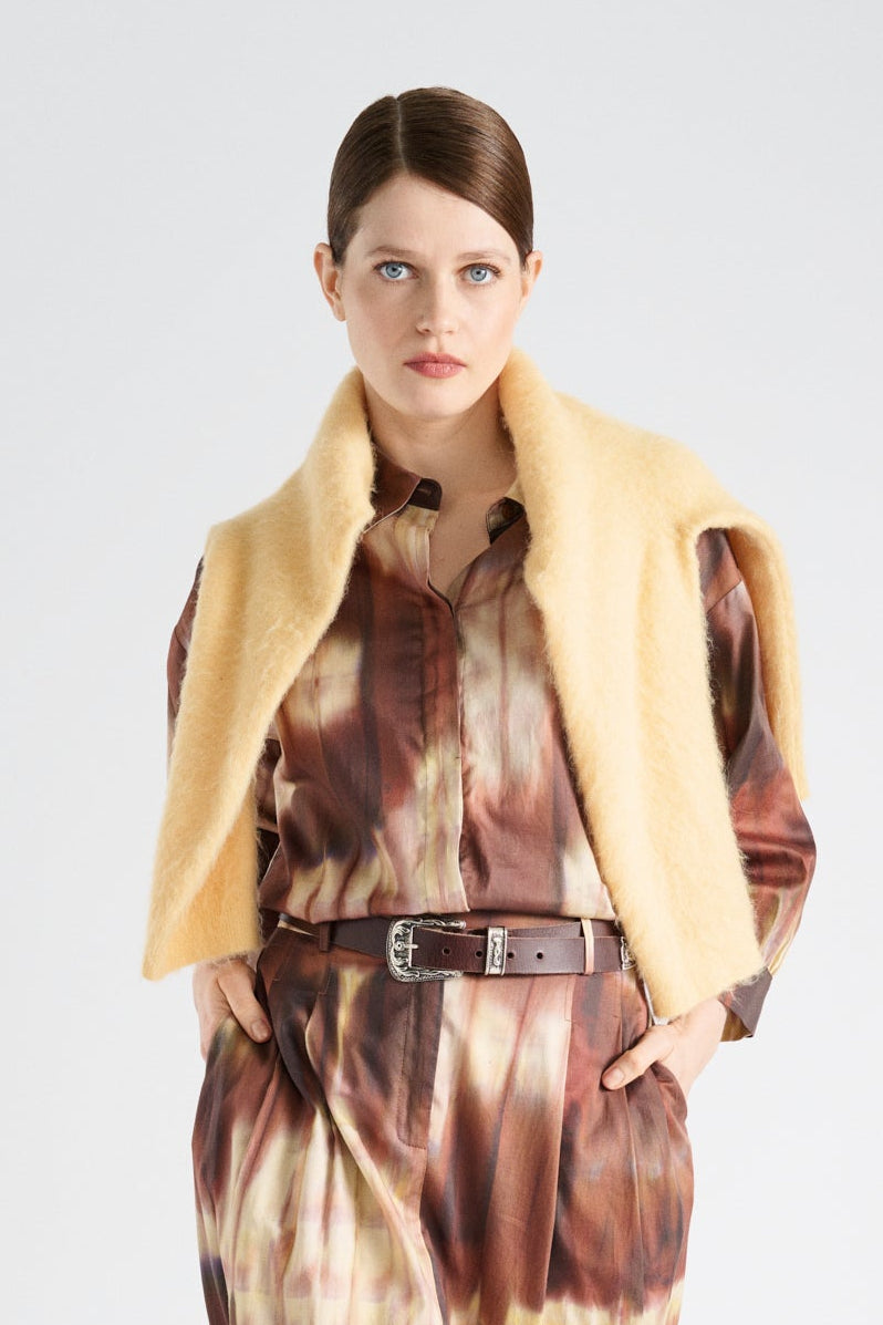 Batik boxy print shirt