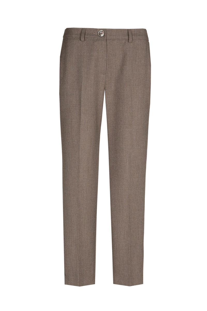 Broek taupe in 7/8 lengte