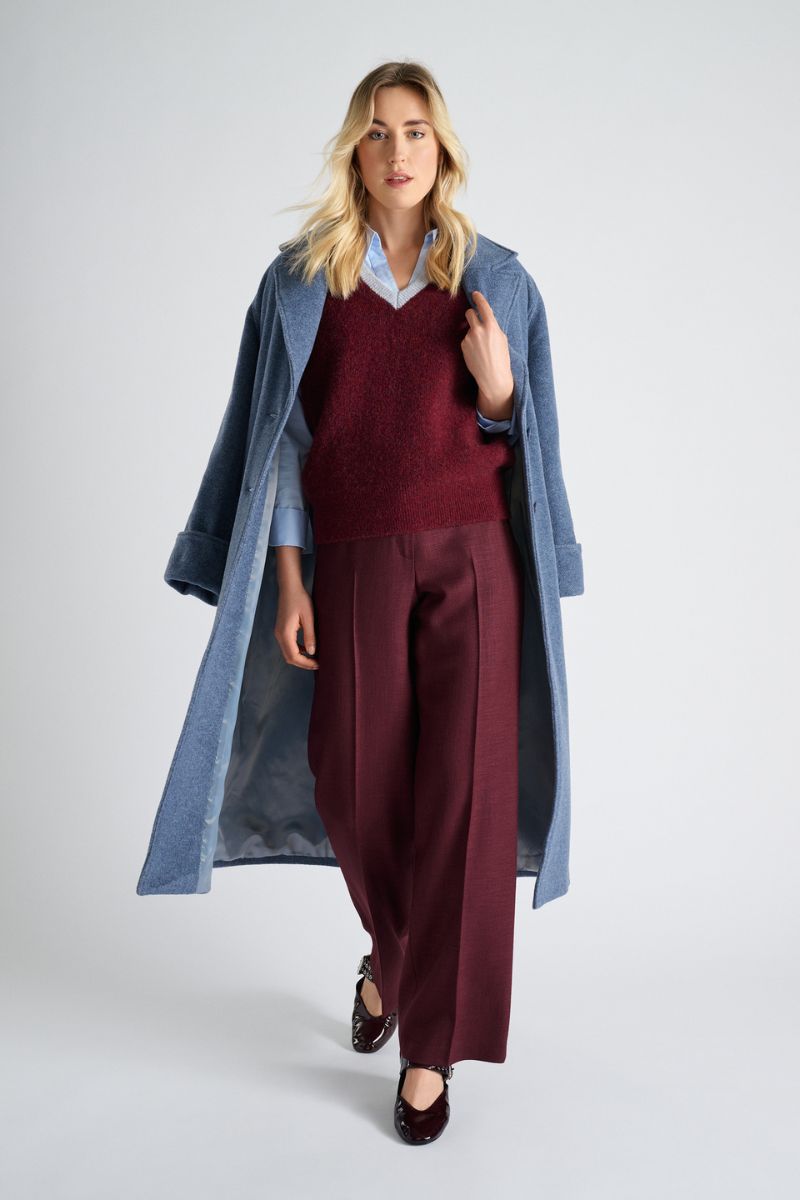 Pantalon droit Bordeaux
