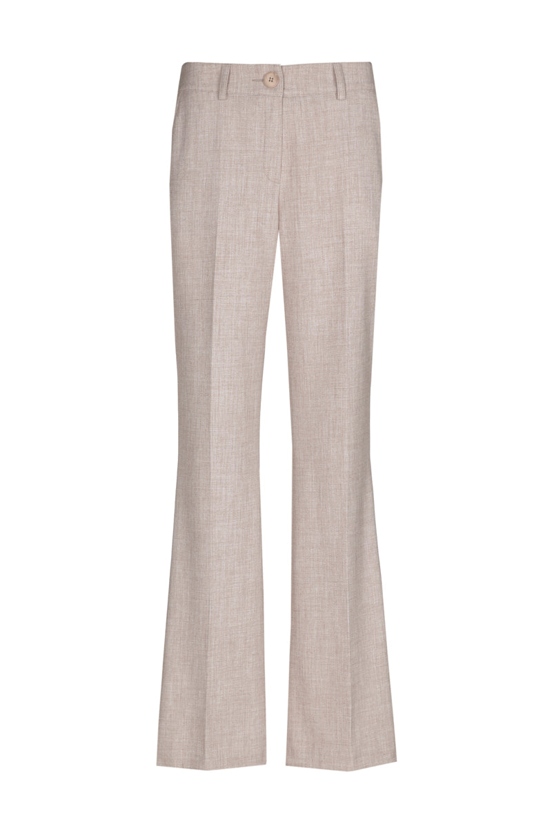 Pantalon rose poudré coupe bootcut