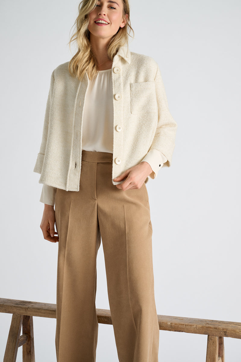 Veste blouse écru
