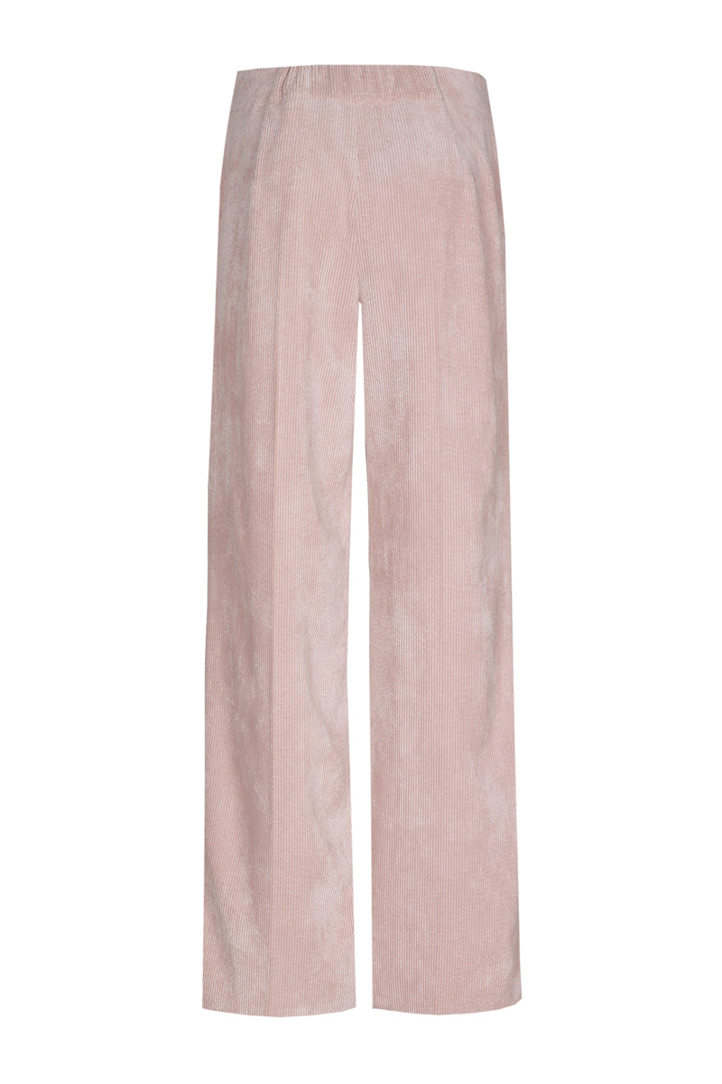 Roze broek in velours