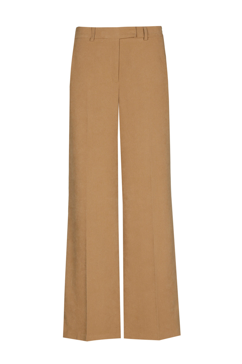Pantalon large couleur camel