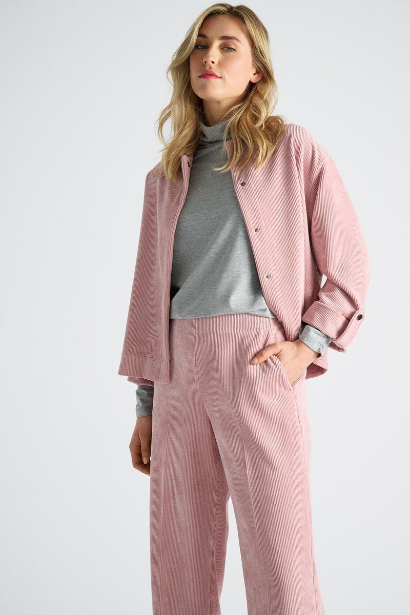 EXCLUSIVE IN CONCEPSTORE: Blouse-veste rose en velours