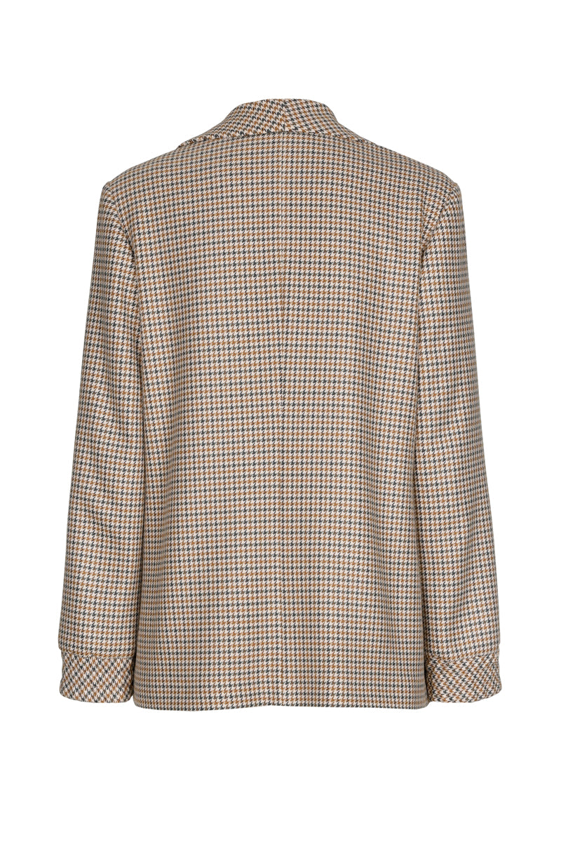 Blazer met ruitjes zonder knoopsluiting