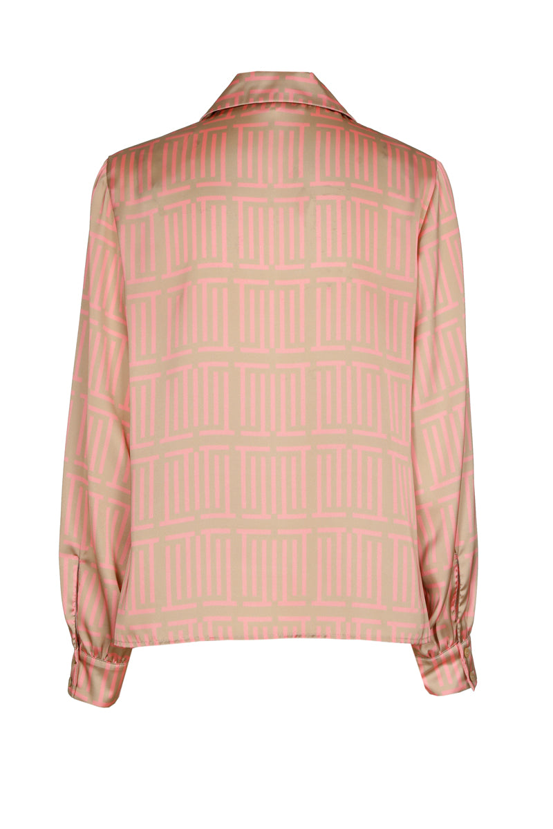 Elegante blouse met knoopsluiting en lange mouwen