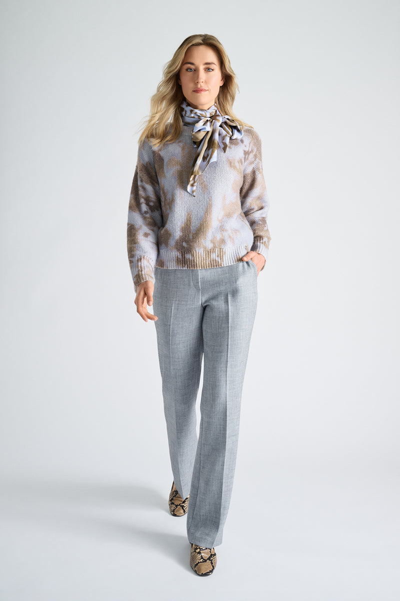 Blauwe broek in bootcutmodel