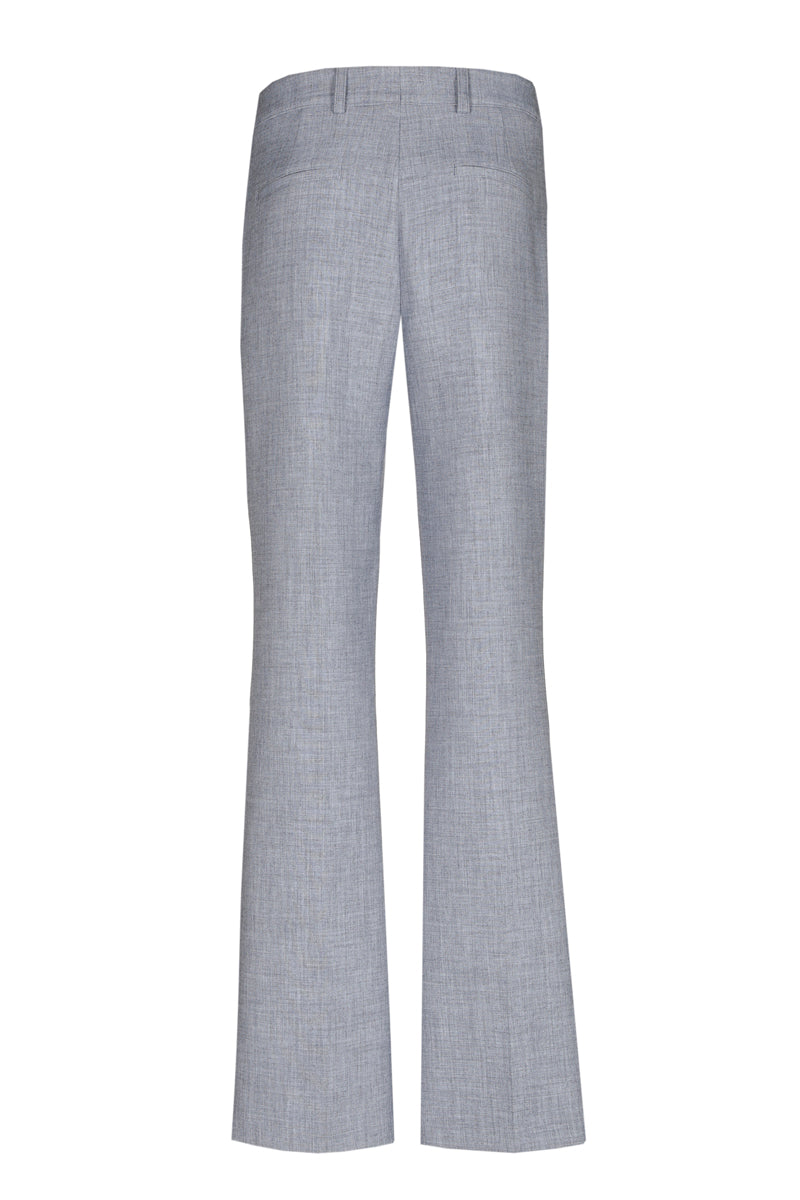 Blauwe broek in bootcutmodel