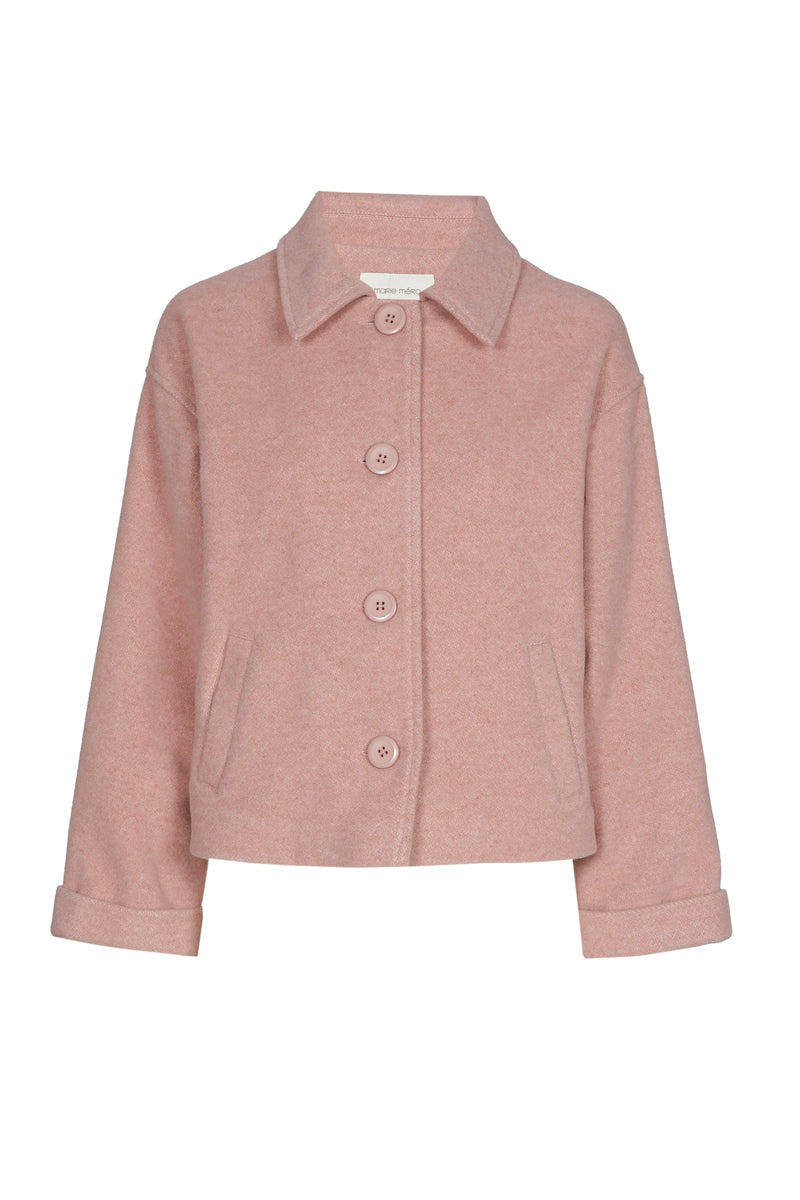 Kort roze jasje in loose fit