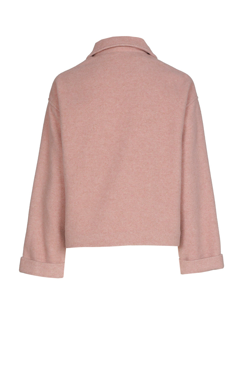 Kort roze jasje in loose fit