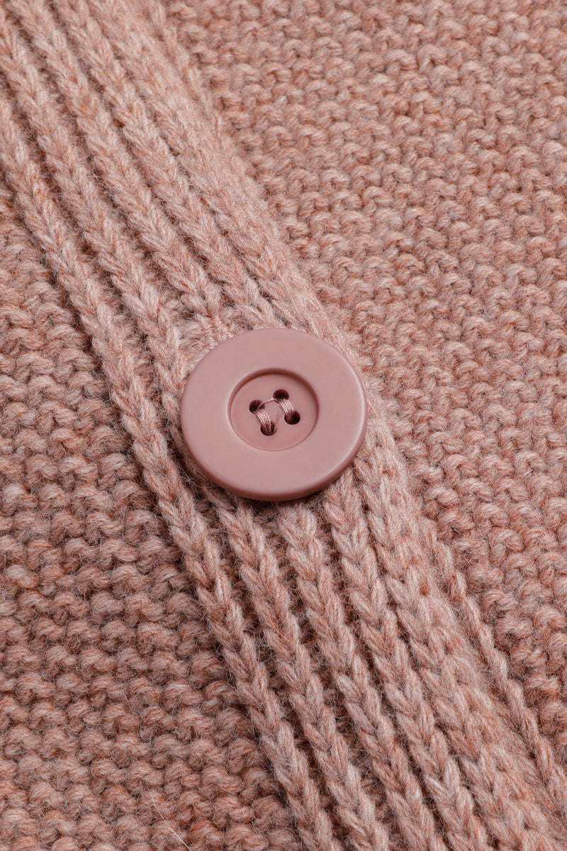 Oudroze cape met knoopsluiting