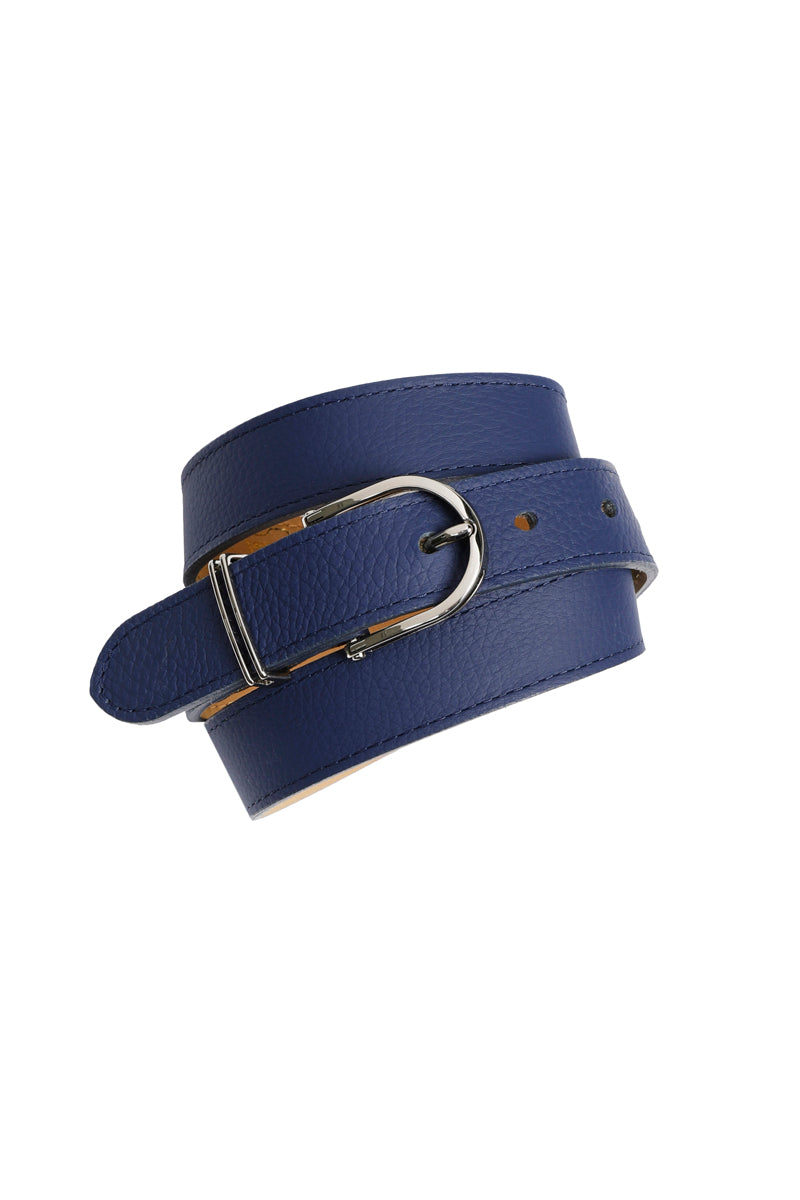 Fijne donkerblauwe riem