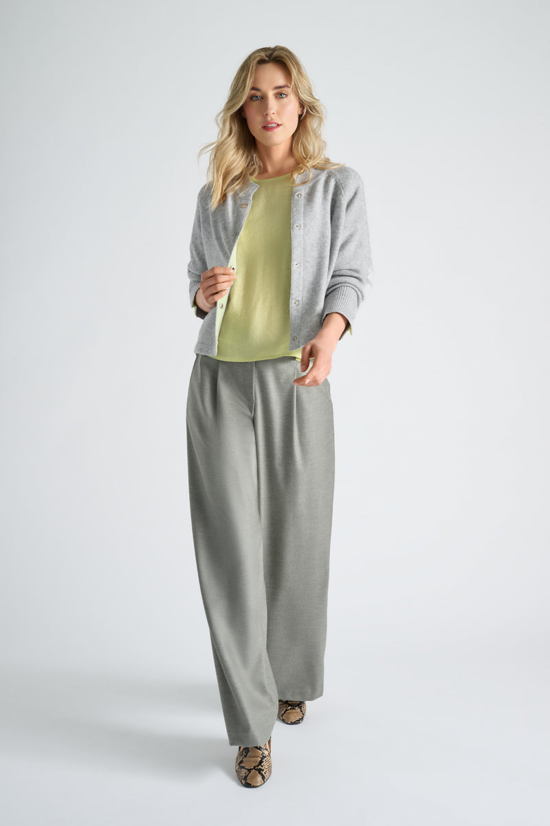 Cardigan gris doux