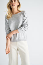 Pull grijs met boothals