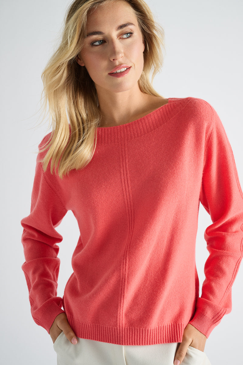 Pull in koraal met boothals