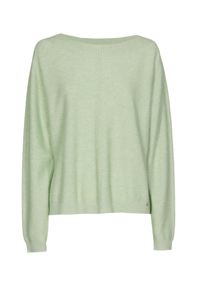 Pull in mintkleur met boothals