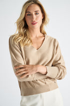 Pull in walnoot met v-hals