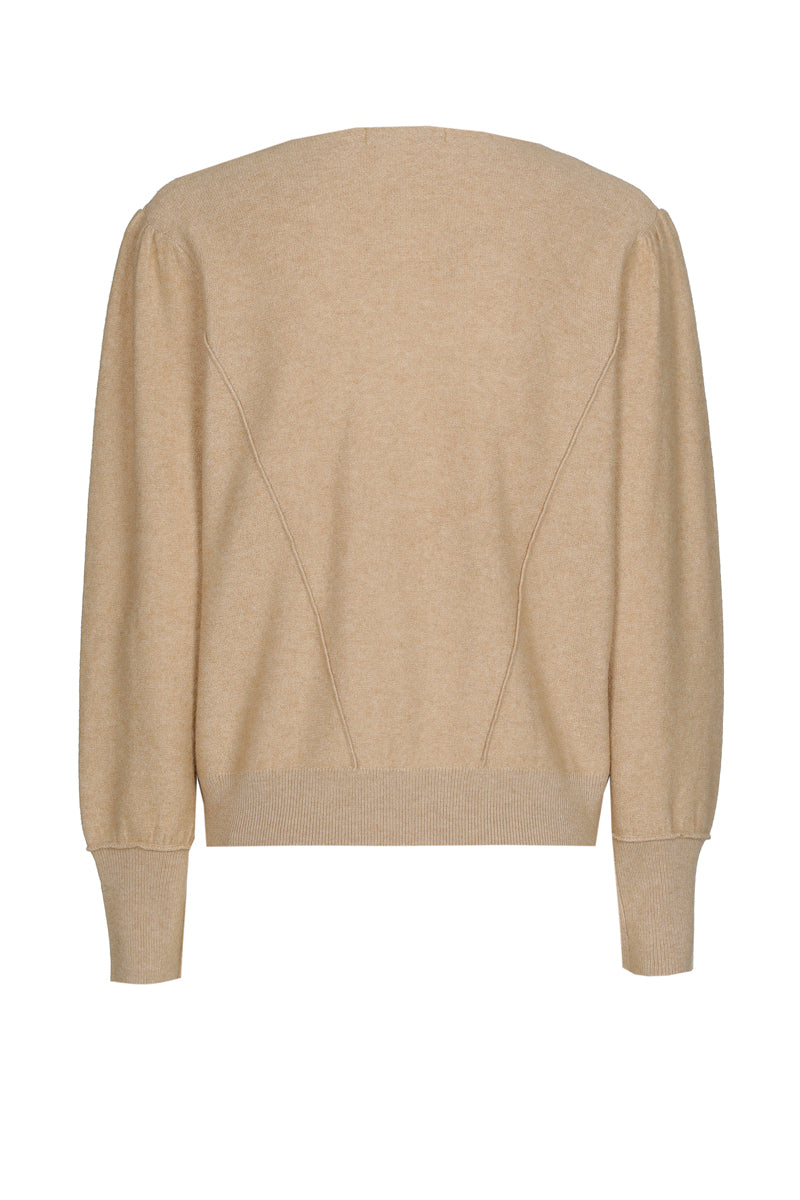 Pull in walnoot met v-hals