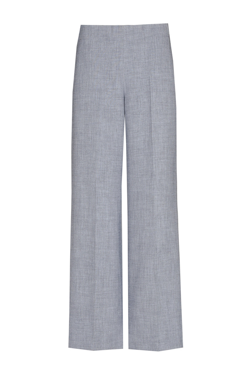 Blauwe broek met rechte pijpen