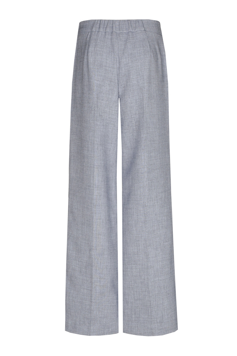 Blauwe broek met rechte pijpen