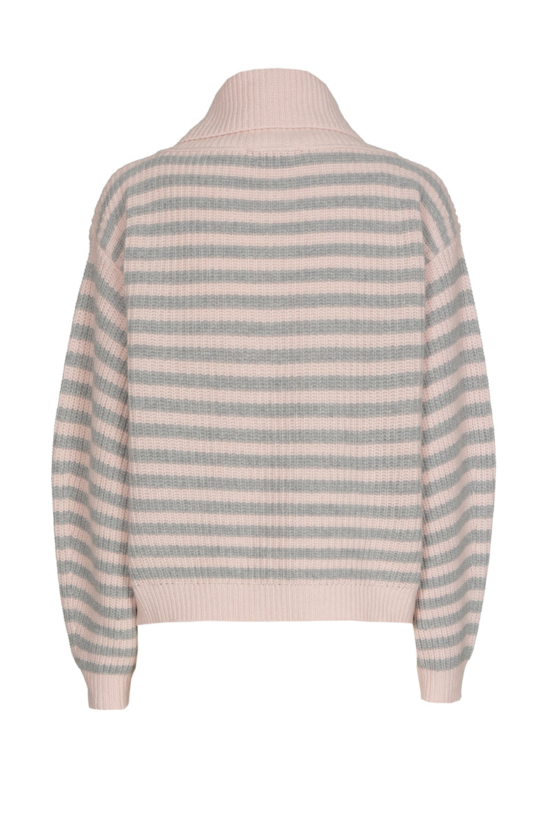 EN EXCLUSIVITÉ DANS NOS CONCEPT STORES: Pull à rayures et col montant