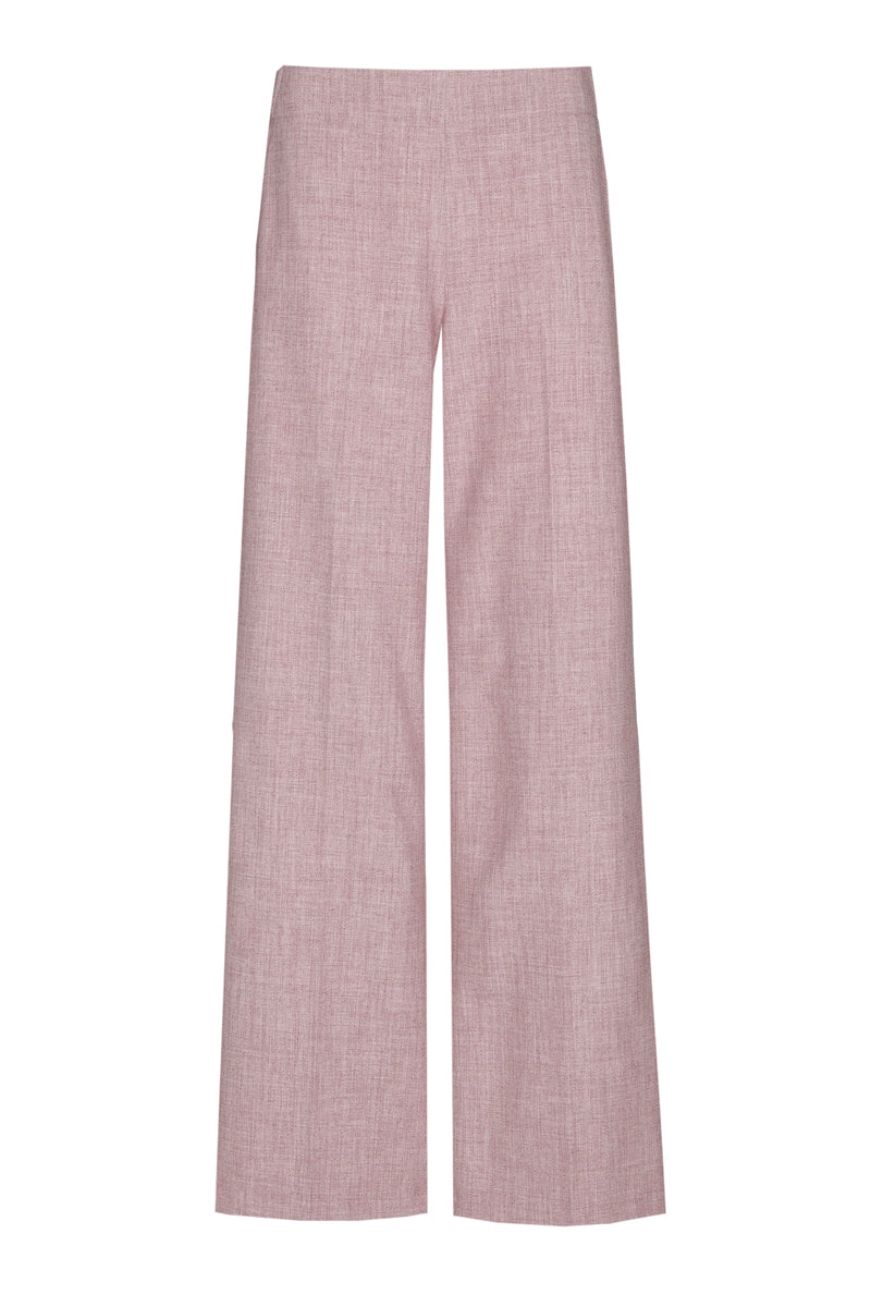 Broek in roze met comfortabele elastiek achteraan de taille