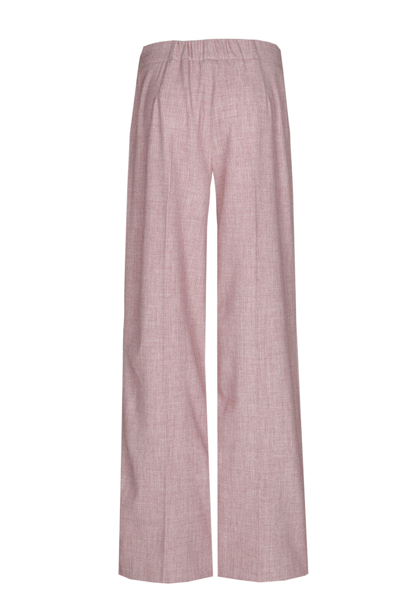 Broek in roze met comfortabele elastiek achteraan de taille
