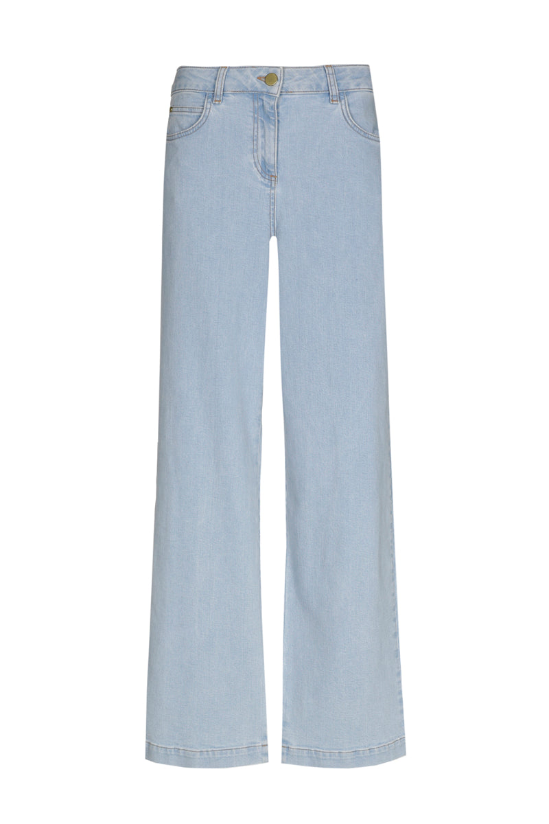 jeans larges bleu clair