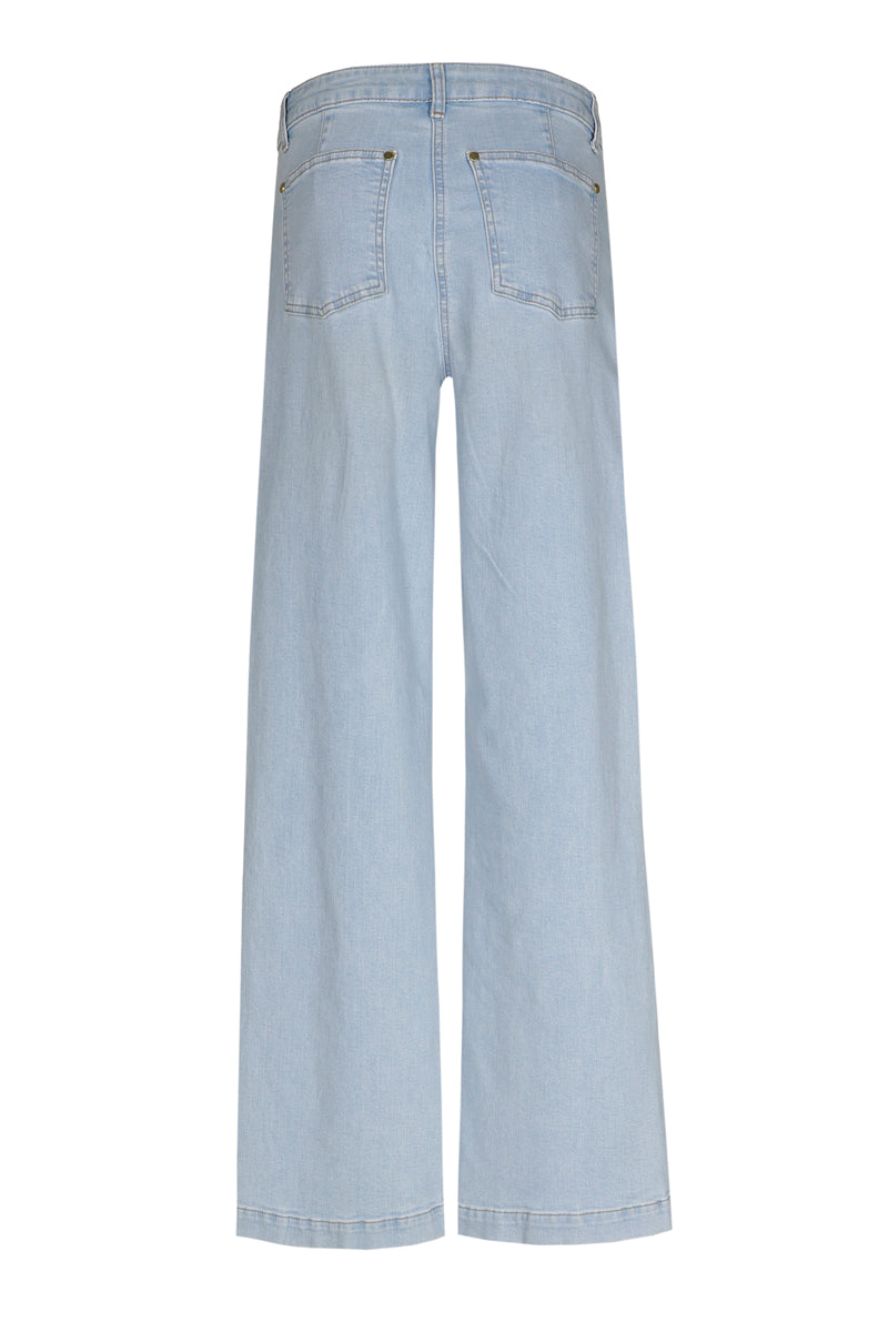 jeans larges bleu clair