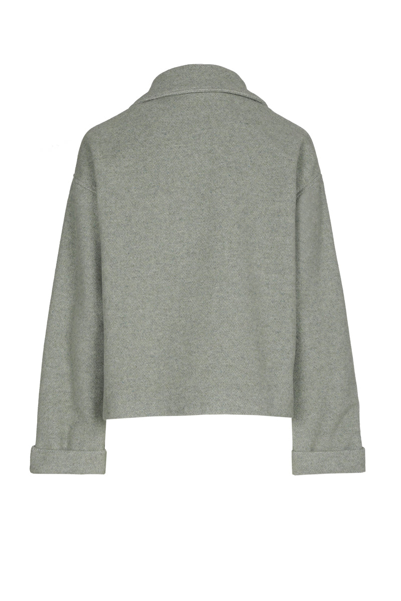 Groen kort jasje in loose fit