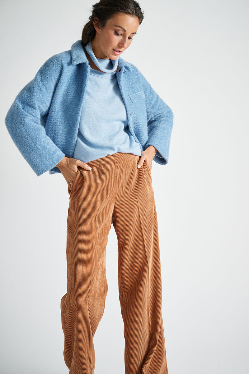 Veste courte bleue