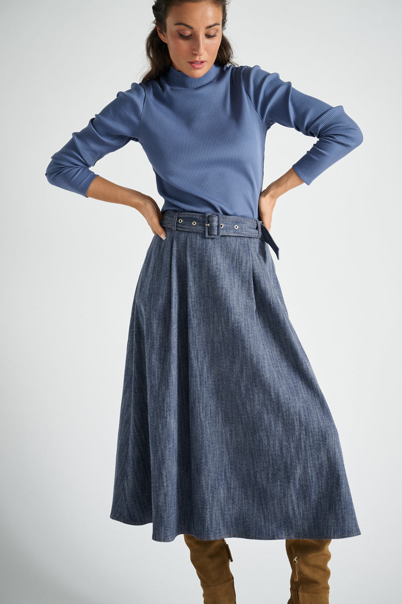 Sous-pull en bleu jean