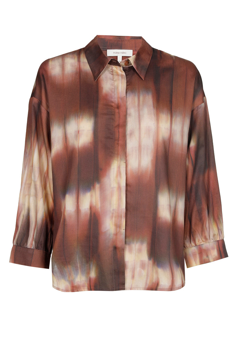 Bloes met batik print