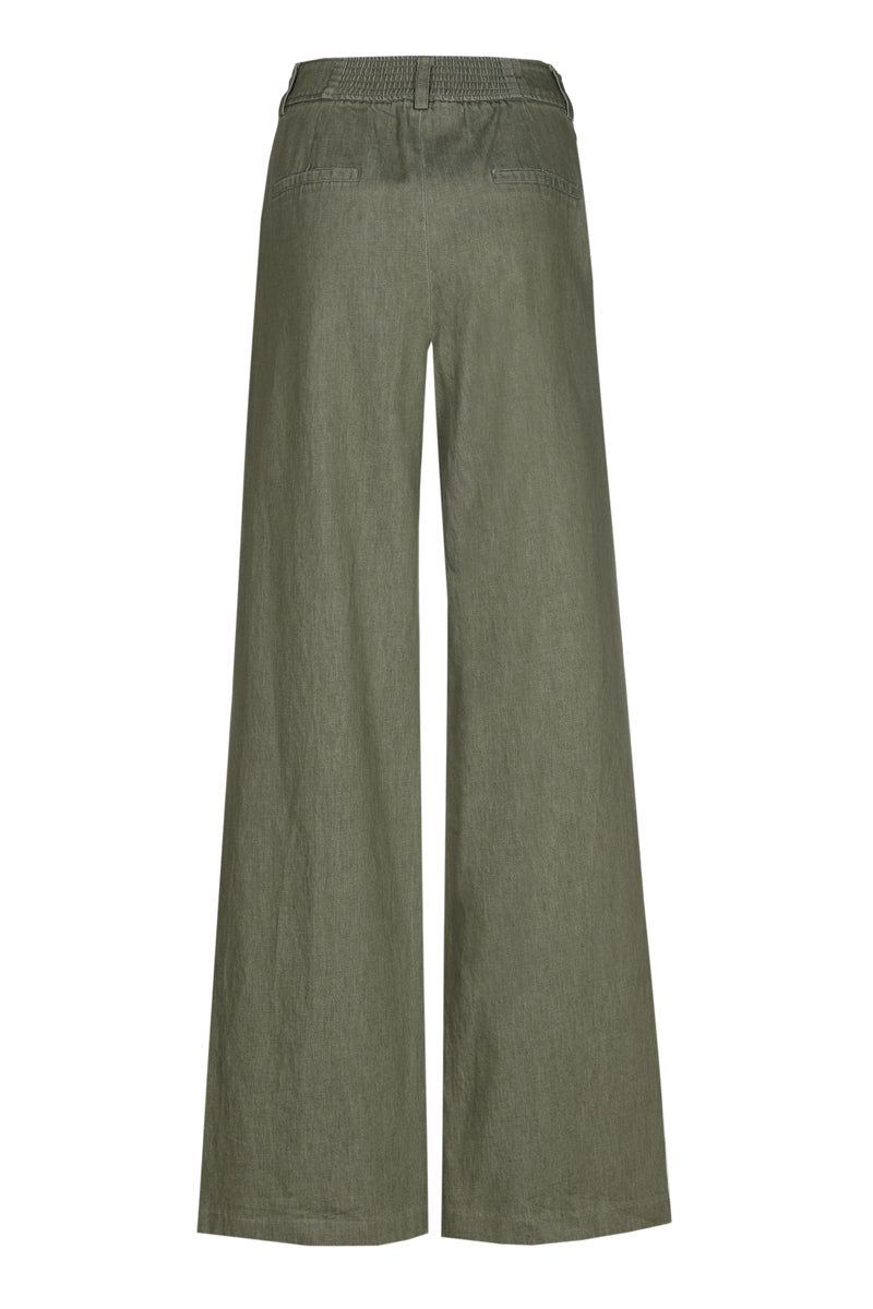 Pantalon long kaki souple droit 