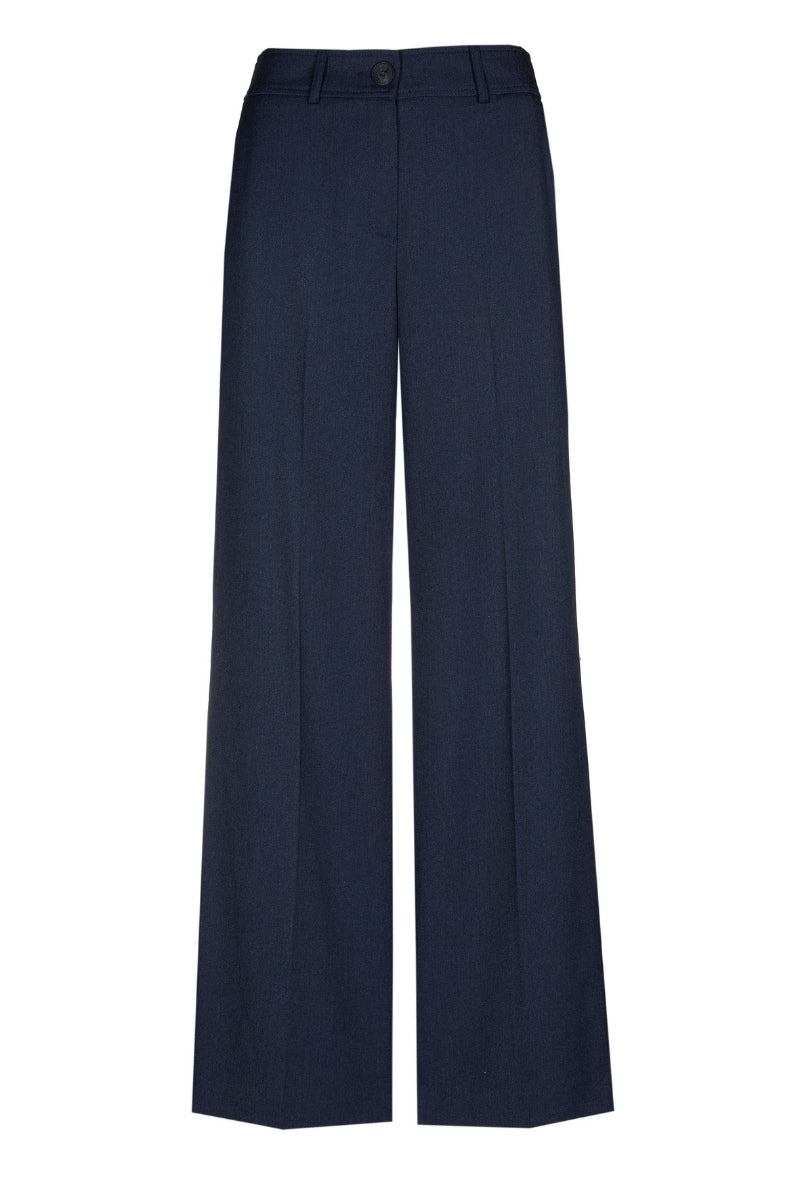 Pantalon long navy souple droit 