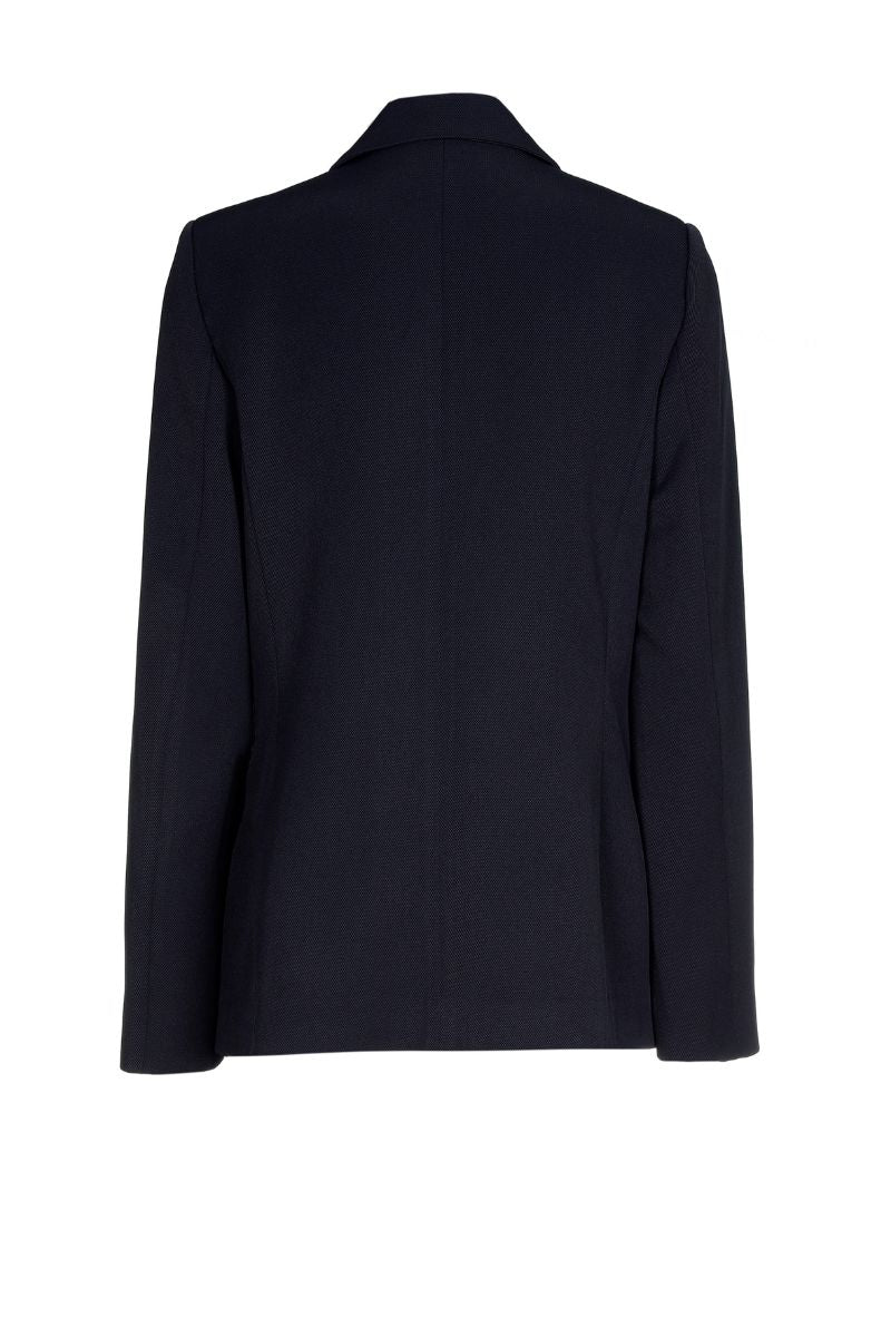 Fitted dark blue blazer for any occasion
