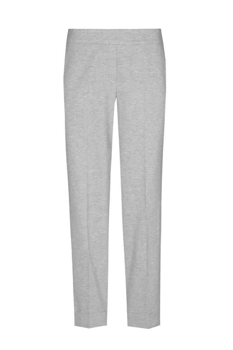 7/8 broek in grijs in zachte jerseykwaliteit met rits opzij